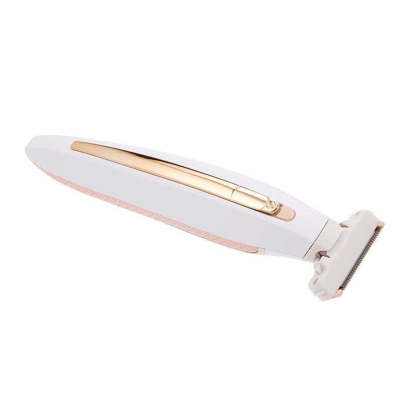 Rechargeable Electric Shaver: 3 Trimming Combs Built-in LED Light - Painless Double-sided Movable Head Body Hair Remover for Women Sensitive Areas Travel & Daily Use - Image 1