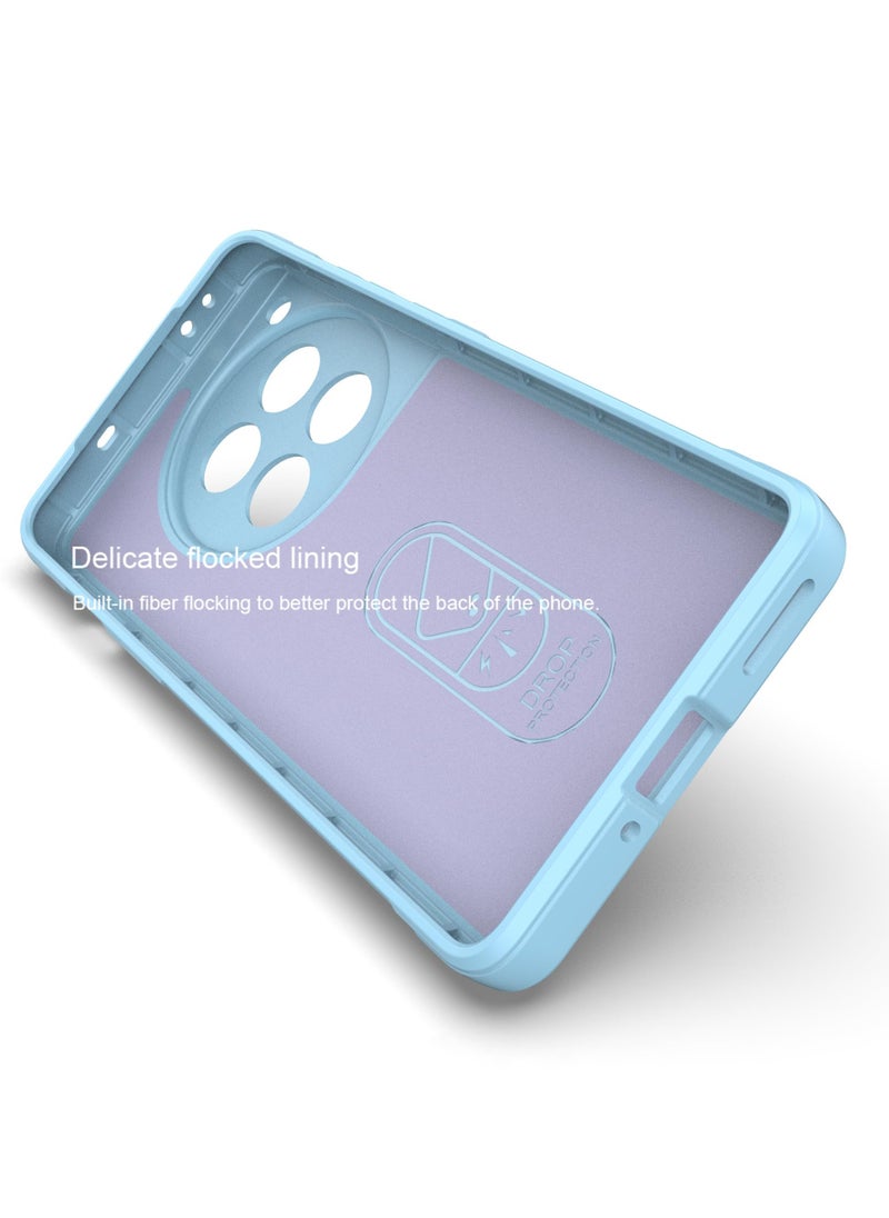 Generic - Premium Protection Back Silicone Case Compatible with Oneplus 12R/Oneplus Ace 3 5G Magic Shield Shockproof Case with Camera Protection (Baby Blue) - Image 1