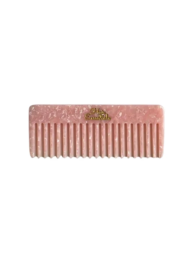 Hair Essentials Wide Tooth Comb - Pink