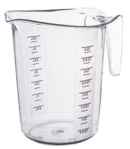 Update International 4-Quart Plastic Measuring Cup - Image 5
