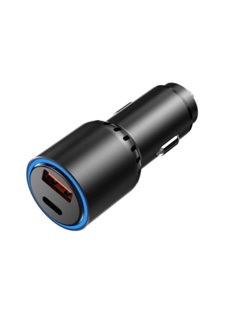 HuntKey - Huntkey C63 Car Charger 63W Dual Port USB-C + USB-A - Image 1