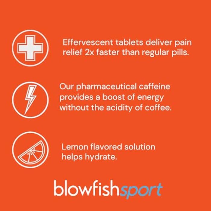 Blowfish Sport | 2Pack | Pain Relief for Athletes | Eases Sore Muscles | Boosts Energy | Effervescent Formula Works Fast | Perfect for Morning Workouts - Image 2