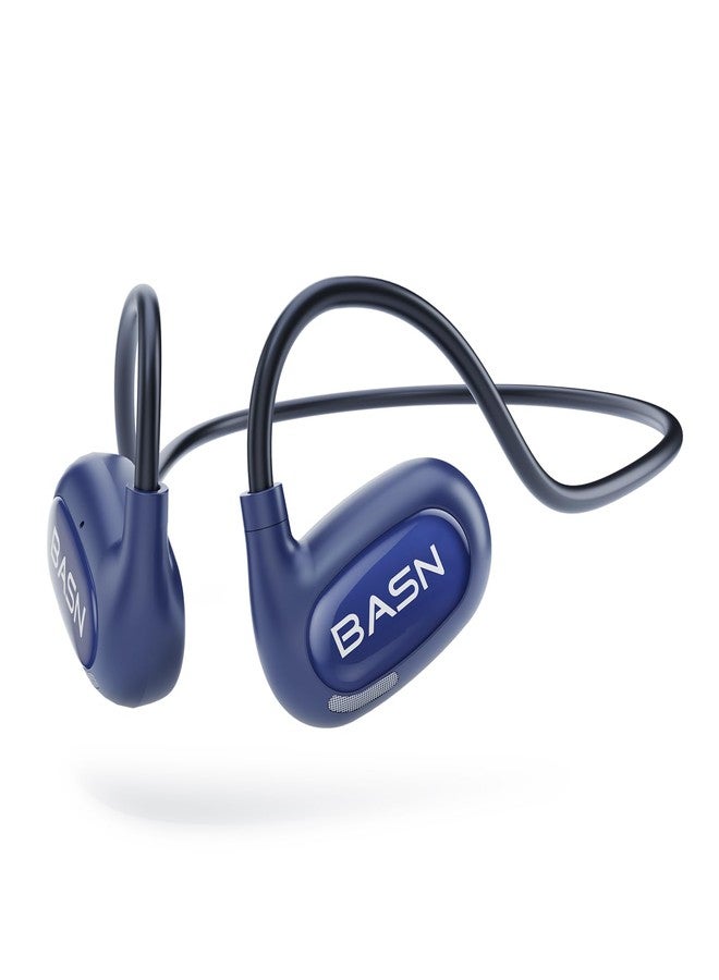 BASN AirS1 Air Conduction Headphones Open-Ear Bluetooth 5.3 Earbuds, Wireless ENC Sport Earphones with 16.2mm Driver, IPX5 Waterproof Headsets for Running,Cycling,Workout (Blue) - Image 1