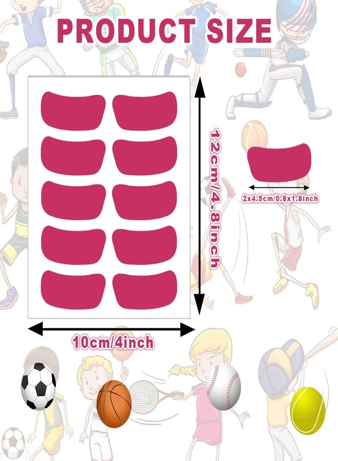 elane ELANE 150 Pairs Sports Eye Black Stickers for Kids,Pink Eye Black Football Stickers,Football Face Stickers for Sports Game Day - Image 2