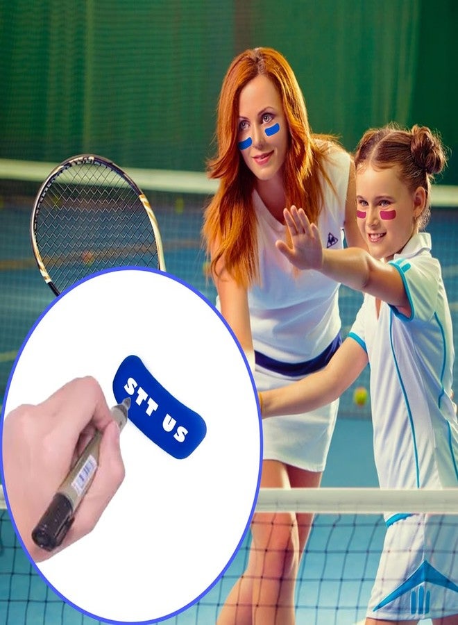 elane ELANE 150 Pairs Sports Eye Black Stickers for Kids,Pink Eye Black Football Stickers,Football Face Stickers for Sports Game Day - Image 3