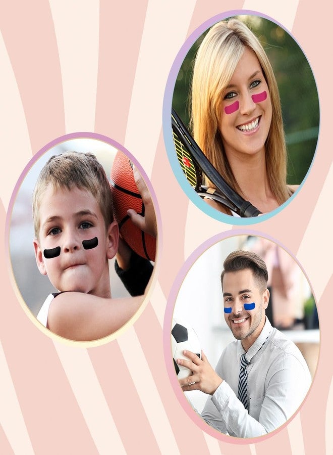 elane ELANE 150 Pairs Sports Eye Black Stickers for Kids,Pink Eye Black Football Stickers,Football Face Stickers for Sports Game Day - Image 5
