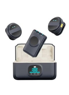 TIGER SX21-New 1 Drag 2 Lavalier Microphone | 2.4GHz Wireless Mini Microphone for Mobile Phones –- Dual Mic Setup for Clear Recording – Noise Reduction & Real-Time Sync – Plug & Play, No App Needed -– Perfect for Vlogs, Interviews, Podcasts & Live Streaming  - Image 1