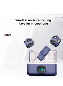 TIGER SX21-New 1 Drag 2 Lavalier Microphone | 2.4GHz Wireless Mini Microphone for Mobile Phones –- Dual Mic Setup for Clear Recording – Noise Reduction & Real-Time Sync – Plug & Play, No App Needed -– Perfect for Vlogs, Interviews, Podcasts & Live Streaming  - Image 2