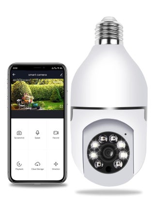 360 Degree Security Cameras Wireless Outdoor, 2.4GHz & 5G WiFi Light Bulb Camera, 1080p Wireless Cameras for Home Security, Indoor Security Camera System, Motion Detection - pzsku/Z1F74E08BE4308757B4C3Z/45/_/1705498555/c04fa86b-d146-4268-a0db-aff8c0628414