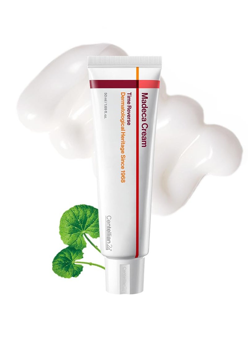 CENTELLIAN 24 Madeca Cream Time Reverse (1.69fl oz) - Advanced Fast-Absorbing & Nourishing, Hydrates, Firms & Reduces Wrinkles, Low Irritation, Korean Skin Care Centella Asiatica, Collagen - Image 1
