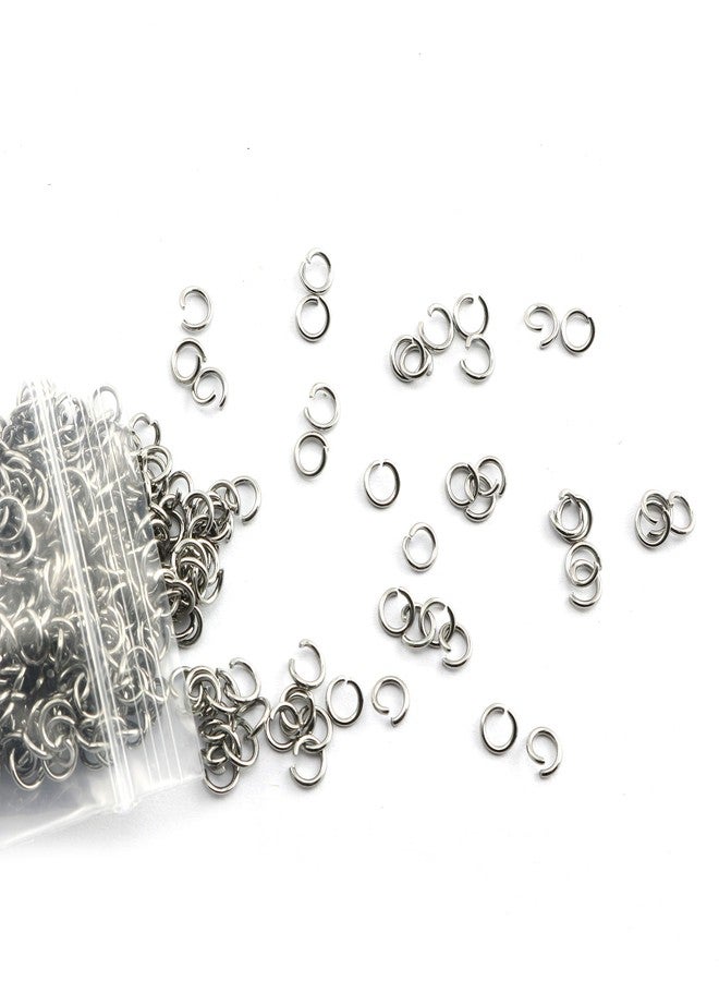 Tegg Open Jump Ring 500PCS 5mm Siver 304 Stainless Steel Open Jump Ring Connectors for Jewelry DIY Finding - Image 1