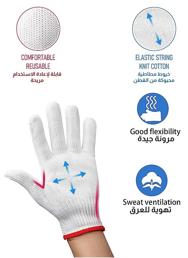 Wholesale 24 pairs of nylon and cotton yarn gloves suitable for home use, trips and daily work for workers, professionals and athletes, wear-resistant and slip-resistant