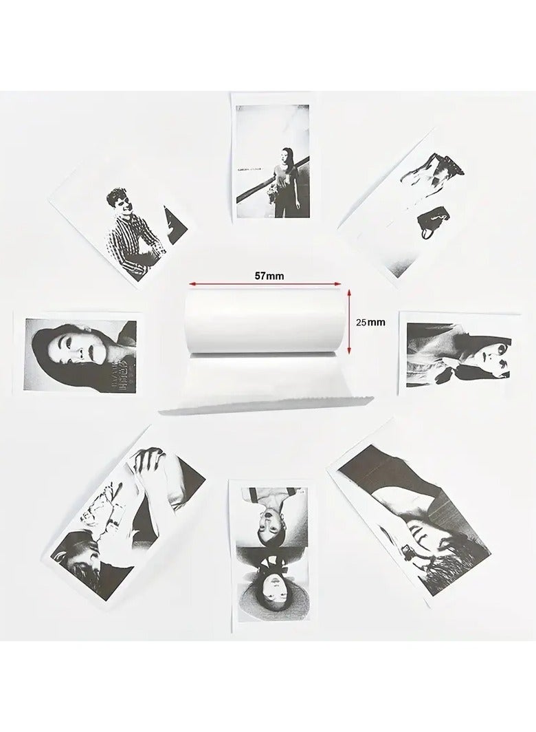 Printer Paper,5 Rolls for Kids Instant Print Camera,HD Printing Thermal Print Paper Set Portable Refill Print Paper - Image 4