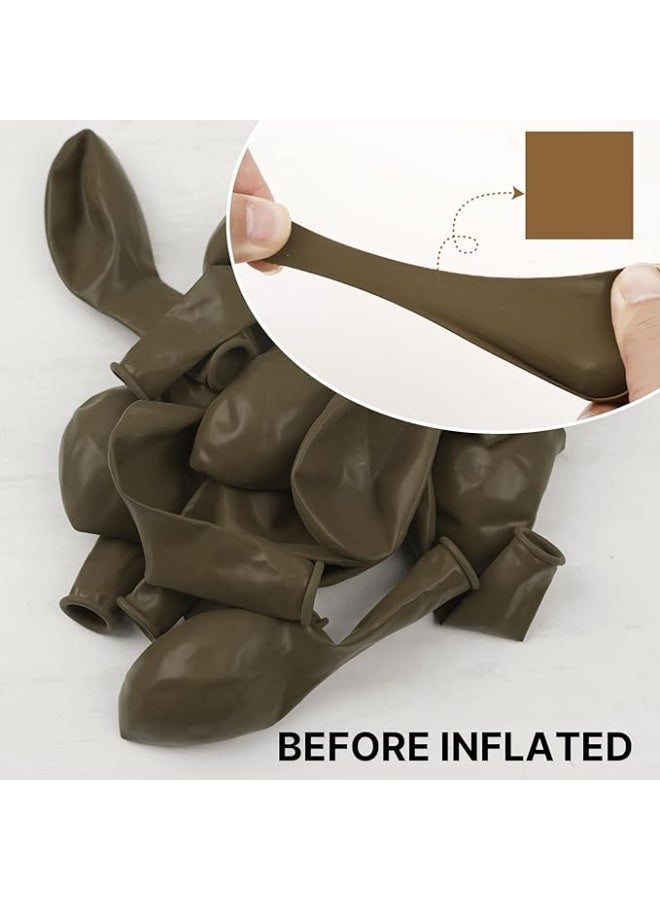 Dingo Metallic Chrome Gold Balloons 100 pcs and Dingo Coffee Brown Balloons 100 pcs - Image 3