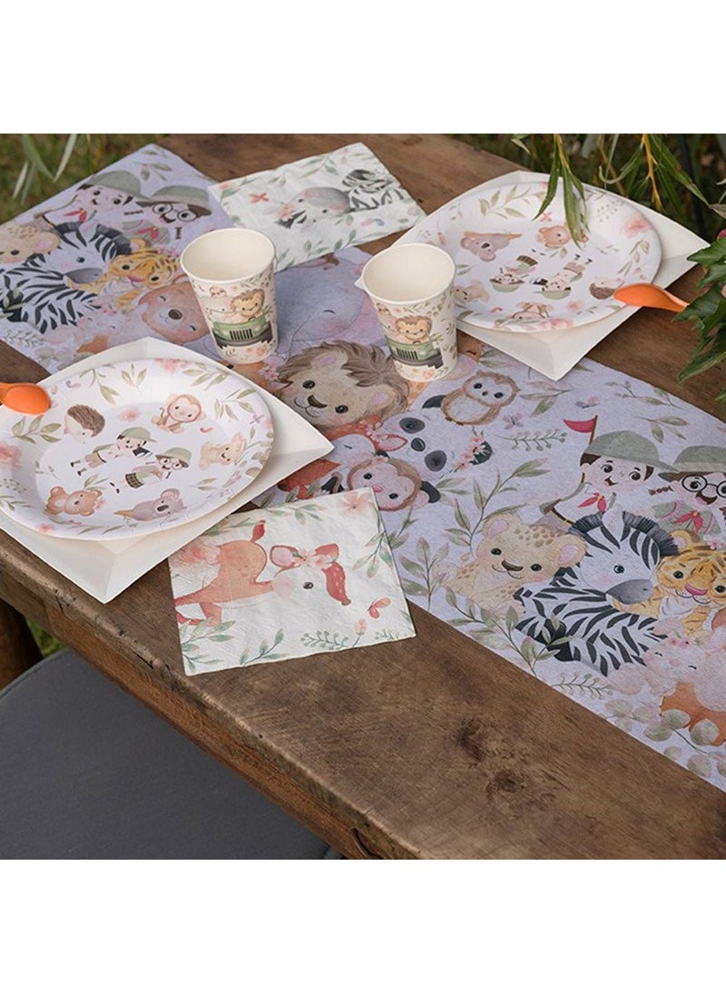 SANTEX Explorer Safari Table Runner Multicolor 30cm Disposable - Image 2