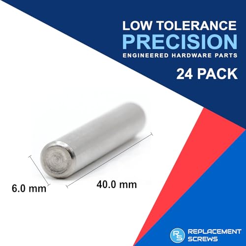 ReplacementScrews Shelf Support Dowel Pins Compatible with IKEA Part 101324 (Ivar Bookshelf) - 6x40mm - (Pack of 24) - Image 3