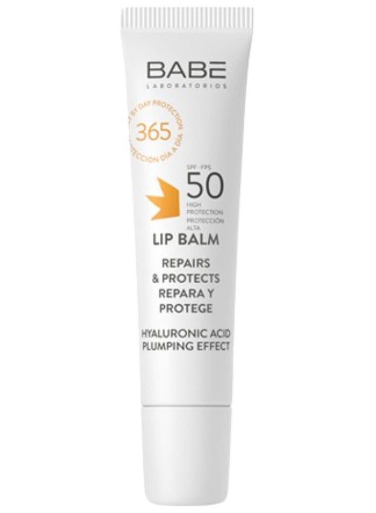 Babe Laboratorios Babé Lip Balm SPF50 Repairs and Protects Plumping Effect 15ml - Image 1