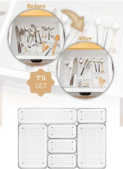 Boz House 7-Piece Transparent Drawer Modular Organizer  - Image 1