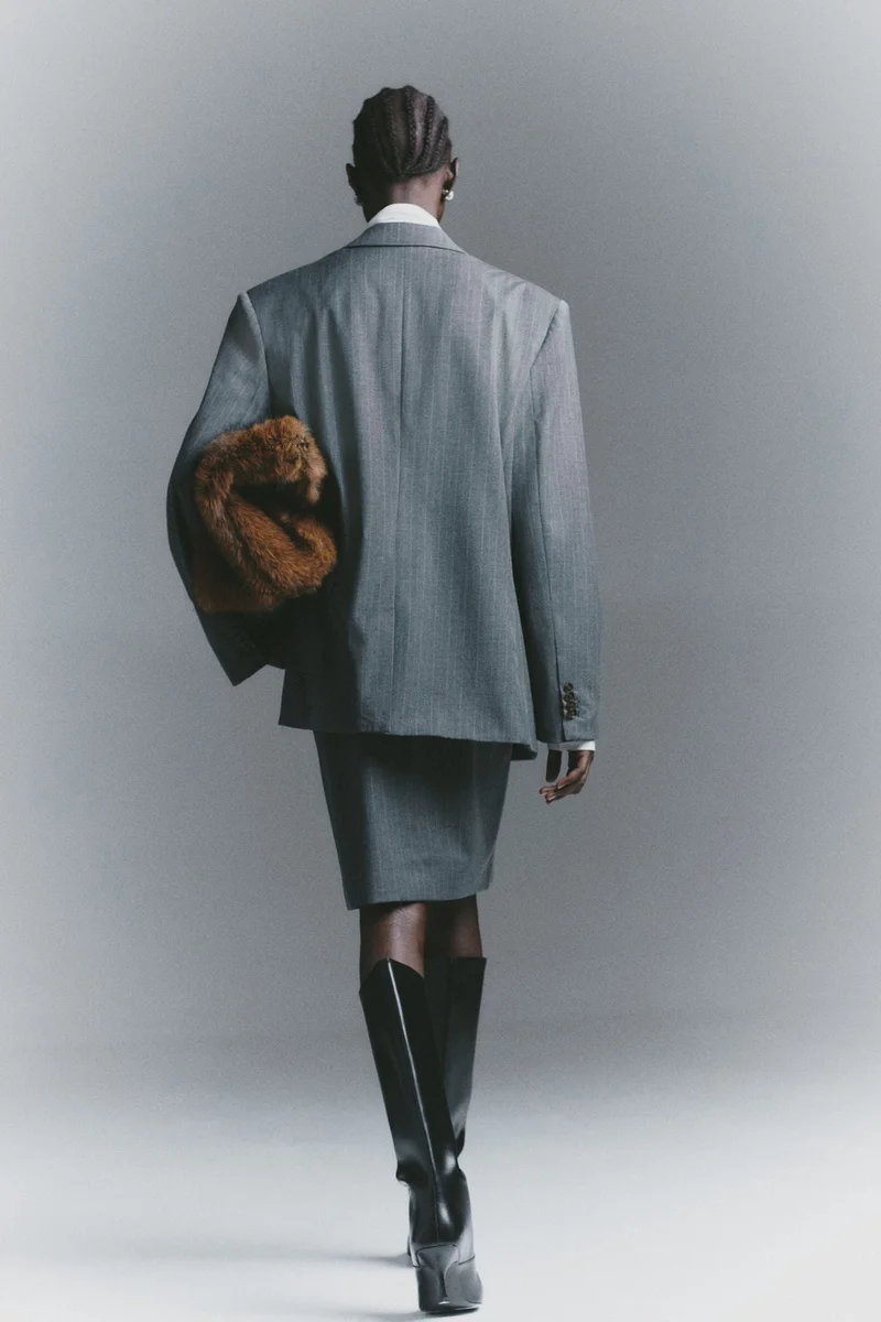 اتش اند ام بليزر بصف مزدوج من الأزرار