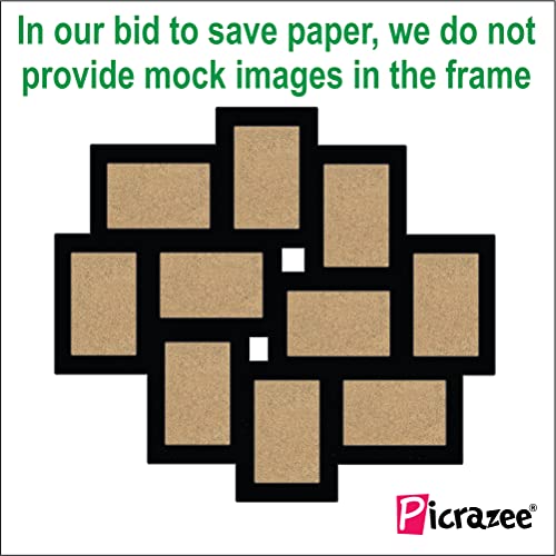 PICRAZEE MDF Wall Collage Photo Frame for Multiple Photos in a Single Frame Family Picture Frame Wall Décor for Living Room, Bedroom & Gifts (D9-10 Photos) - Image 5