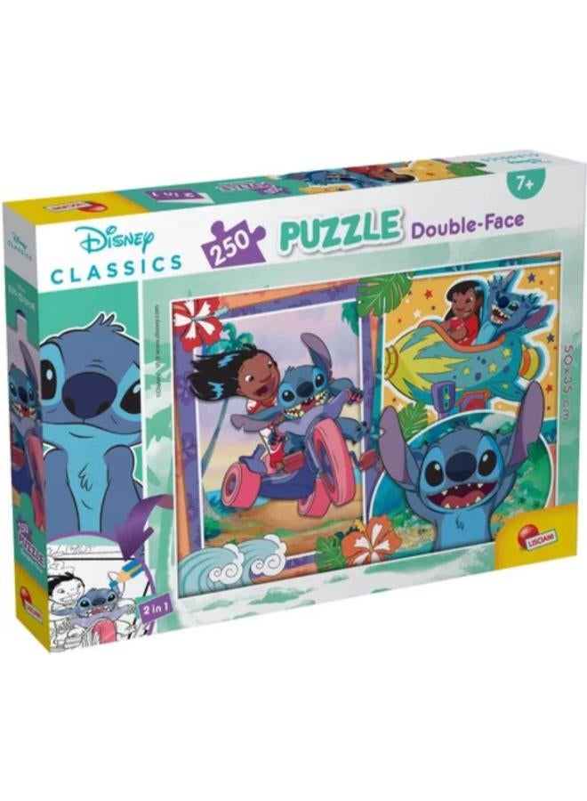Lisciani Lilo & Stitch Double-Face Puzzle - 250 Pieces - Image 1