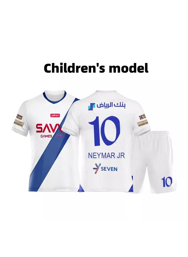 إم مياويان M MIAOYAN Neymar الرياض الهلال رقم 10 بعيدا جيرسي مجموعة قمصان كرة القدم لعبة تدريب الأطفال جيرسي  - Image 2