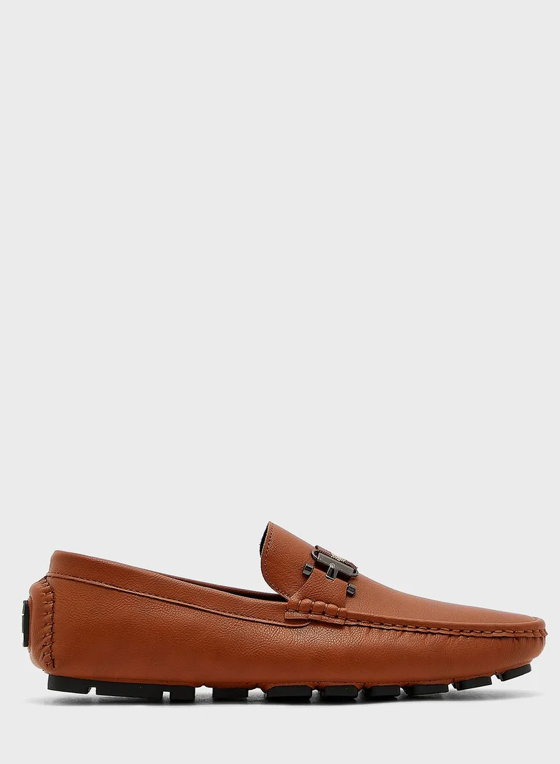 Robert Wood Webbing Detail Loafers