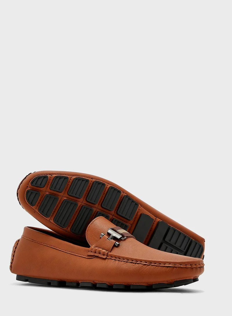Robert Wood Webbing Detail Loafers