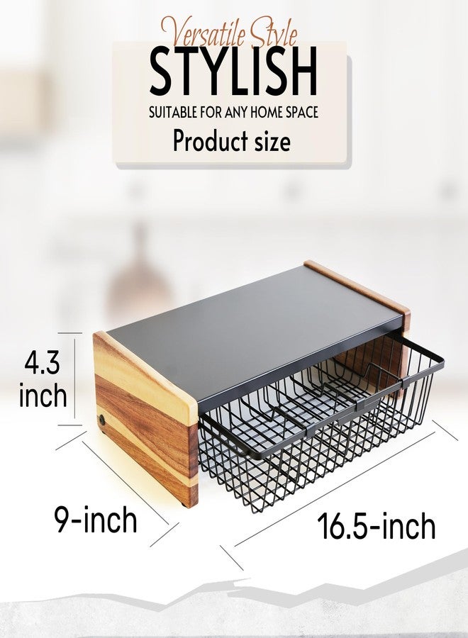 WILDMOS Tea Bag Organizer,Wire Basket Drawer Design for Teabag Holder Container for Countertop,Tea Station Chest Display Container Box for Countertop Kitchen. - Image 5