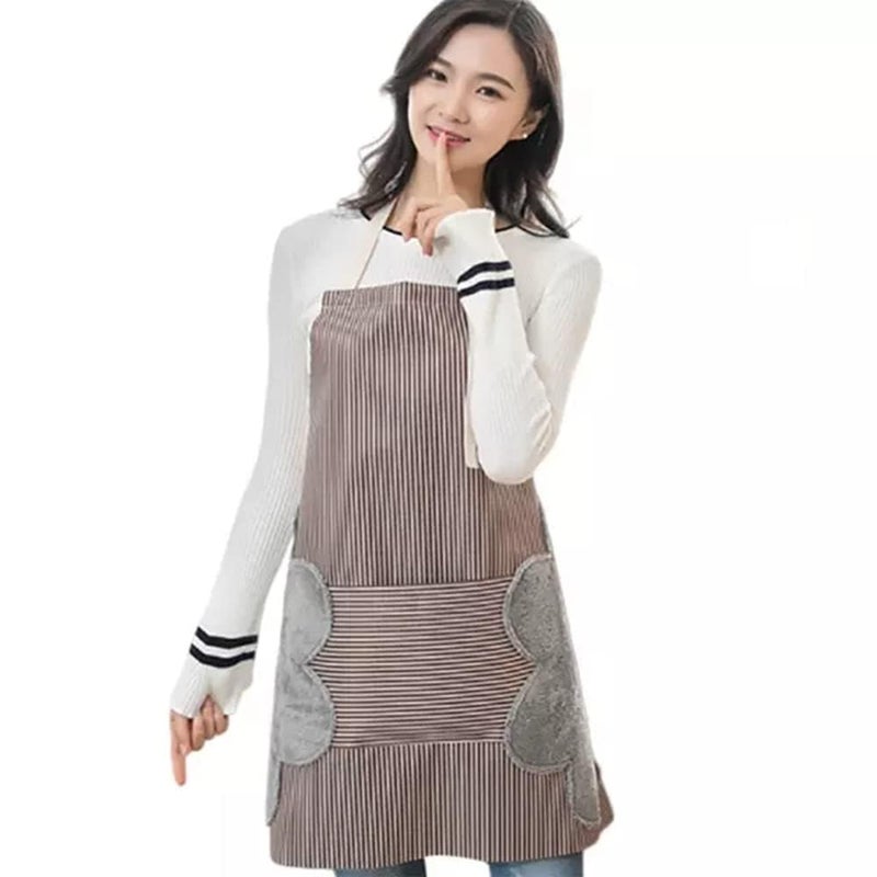 DOCAT Store Kitchen Apron with Wiping Hand Towel Apron for Women and Men with Big Pocket Unique Design Cooking Fits for Restaurant Home and Kitchen Accessories Items - Image 1