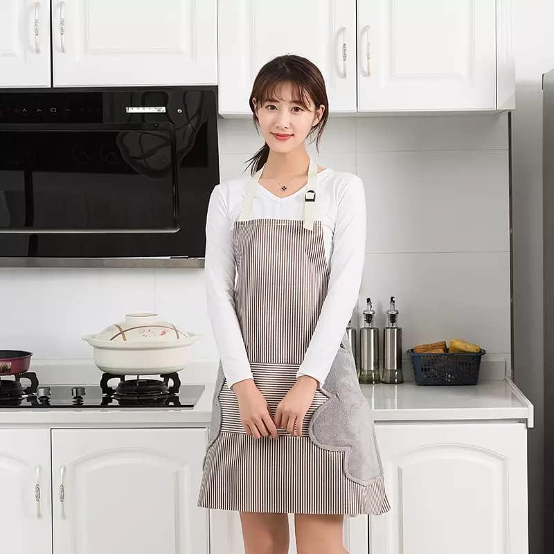 DOCAT Store Kitchen Apron with Wiping Hand Towel Apron for Women and Men with Big Pocket Unique Design Cooking Fits for Restaurant Home and Kitchen Accessories Items - Image 2