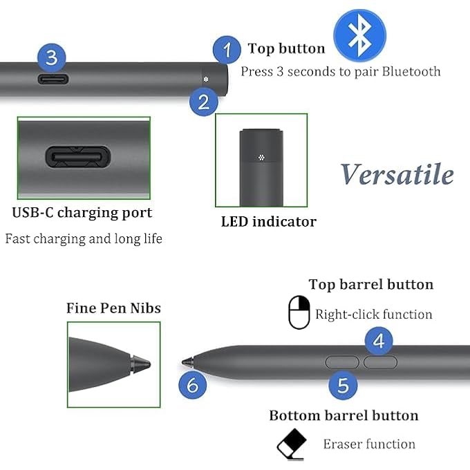 rayihni قلم نشط PN7522W متوافق مع ديل - Image 2
