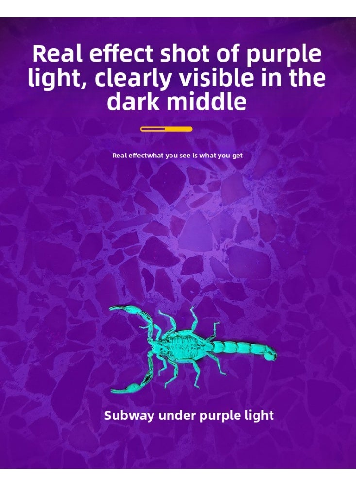Rechargeable headlamp with high lumen, super bright LED headlamp with motion sensor, 2 light colors, white can be used for lighting, purple can let you quickly find scorpions hiding around you, 125° adjustable, variable zoom, suitable for adults, camping, cycling, running - Image 4
