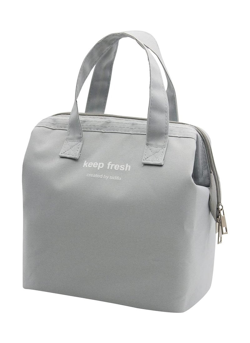 Insulation Large Space Portable Lunch Bag Grey 9x10x6 inch - pzsku/Z1F75B67D3F45688F8222Z/45/_/1724729169/b9000d38-5104-48ac-8d83-738afb382ad2