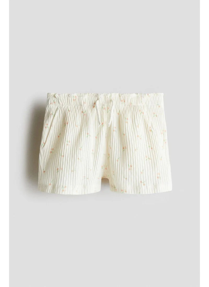 اتش اند ام Pointelle jersey shorts