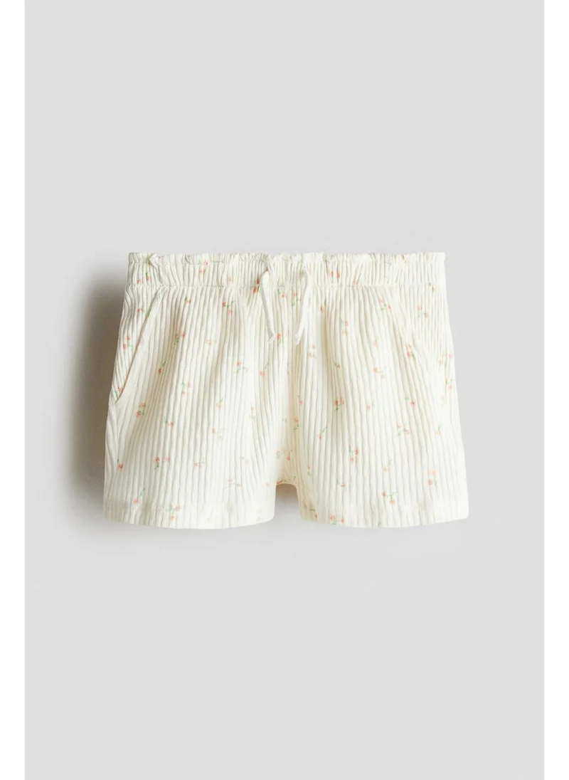اتش اند ام Pointelle jersey shorts