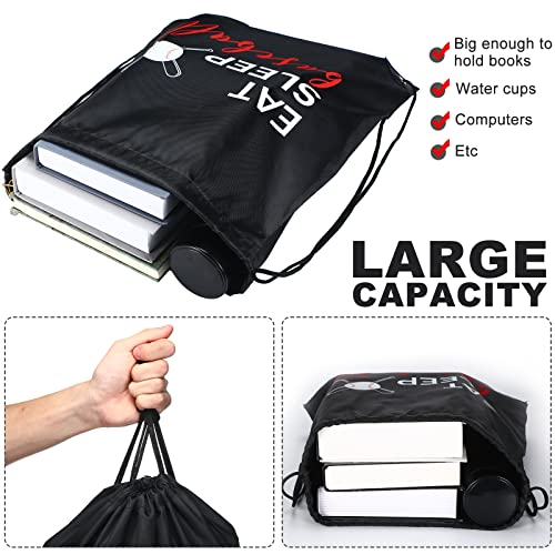 Shappy 8 Pcs Black Drawstring Bags - Baseball and Gym Sports Bag Set for Parties and Class - Image 4