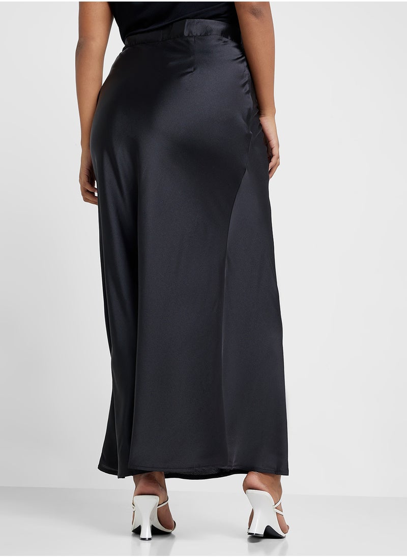 Ella Plus Satin Skirt  - Image 3
