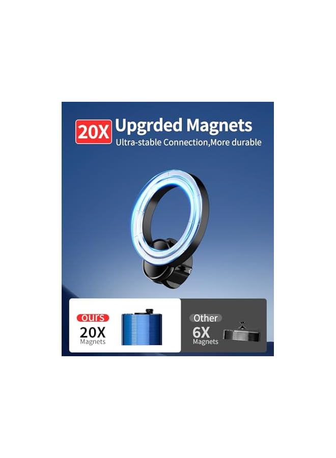 Green Tiger Car Phone Holder for Toyota FJ Cruiser 2007-2014 Accessories, 360° Rotation Phone Mount Compatible with MagSafe, Cell Phone Holder Does Not Affect Air Vent - Image 3