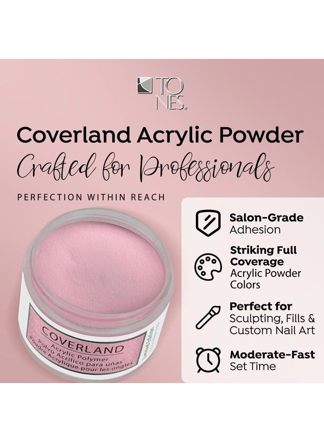 Tones Coverland Acrylic Nail Powder "Pink Sorbet" - Limited Edition Acrylic Powder for Nail Design, Sculpting, and Masking Nail Bed Imperfections - (1.5 Oz) - Image 3