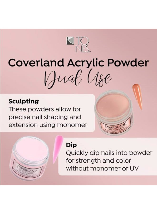 Tones Coverland Acrylic Nail Powder "Pink Sorbet" - Limited Edition Acrylic Powder for Nail Design, Sculpting, and Masking Nail Bed Imperfections - (1.5 Oz) - Image 5