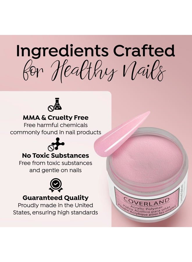 Tones Coverland Acrylic Nail Powder "Pink Sorbet" - Limited Edition Acrylic Powder for Nail Design, Sculpting, and Masking Nail Bed Imperfections - (1.5 Oz) - Image 2