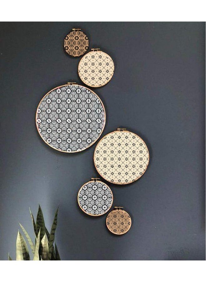 CrafTreat Tile Pattern Stencils For Painting On Wood Wall Tile Canvas Paper Fabric And Floor Tile Flowers Small Stencil 6X6 Inches Reusable Diy Art And Craft Stencils Pattern For Painting  - Image 2