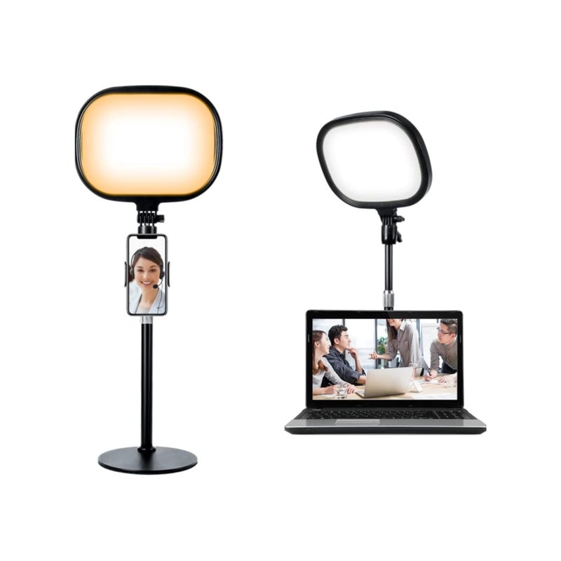 Barakah Video Conference Lighting Kit,with Memory Function,with Phone Holder, for Remote Working/Zoom Calls/Self Broadcasting/Live Streaming/YouTube Video/TikTok - Image 2