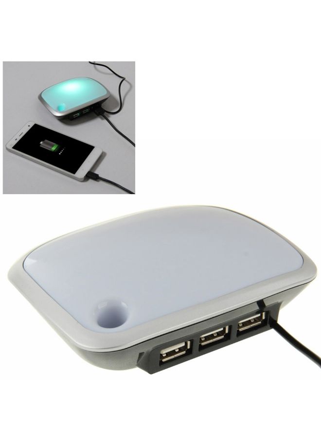 BURAQ 3 USB HUB with LED Light, Cable Length: 1m - Image 1