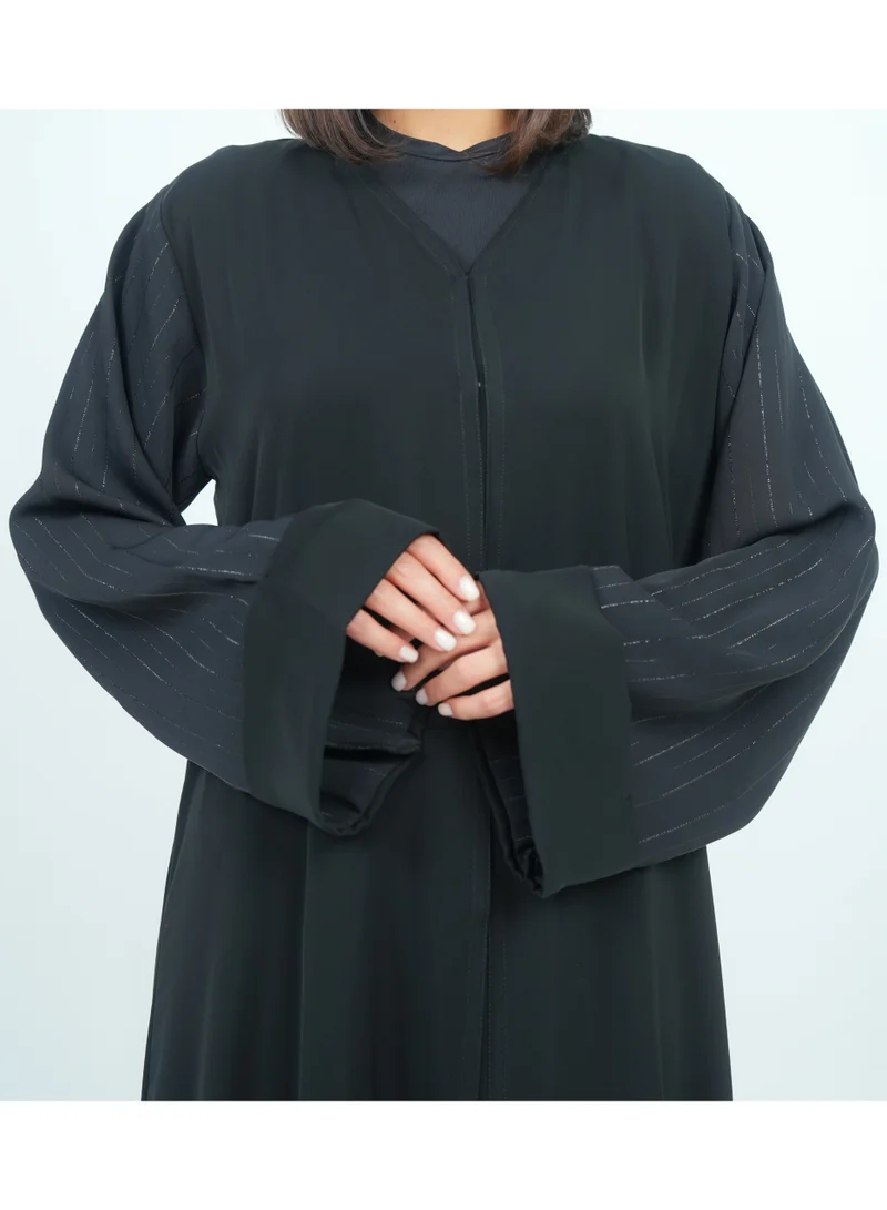 روزيت عباية عباية مزينة بأكمام واسعة