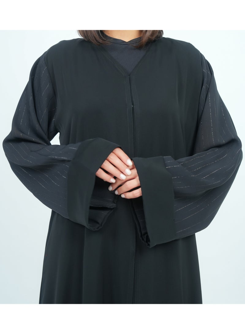 روزيت عباية عباية مزينة بأكمام واسعة - Image 2