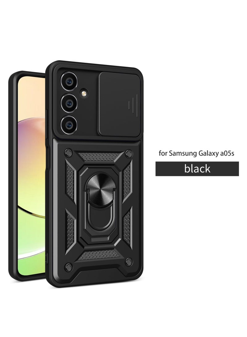 Phone Cover for Samsung Galaxy A05s with Slide Camera Cover Military Grade Drop Protective Phone Case with Magnetic Car Mount Holder - Image 1