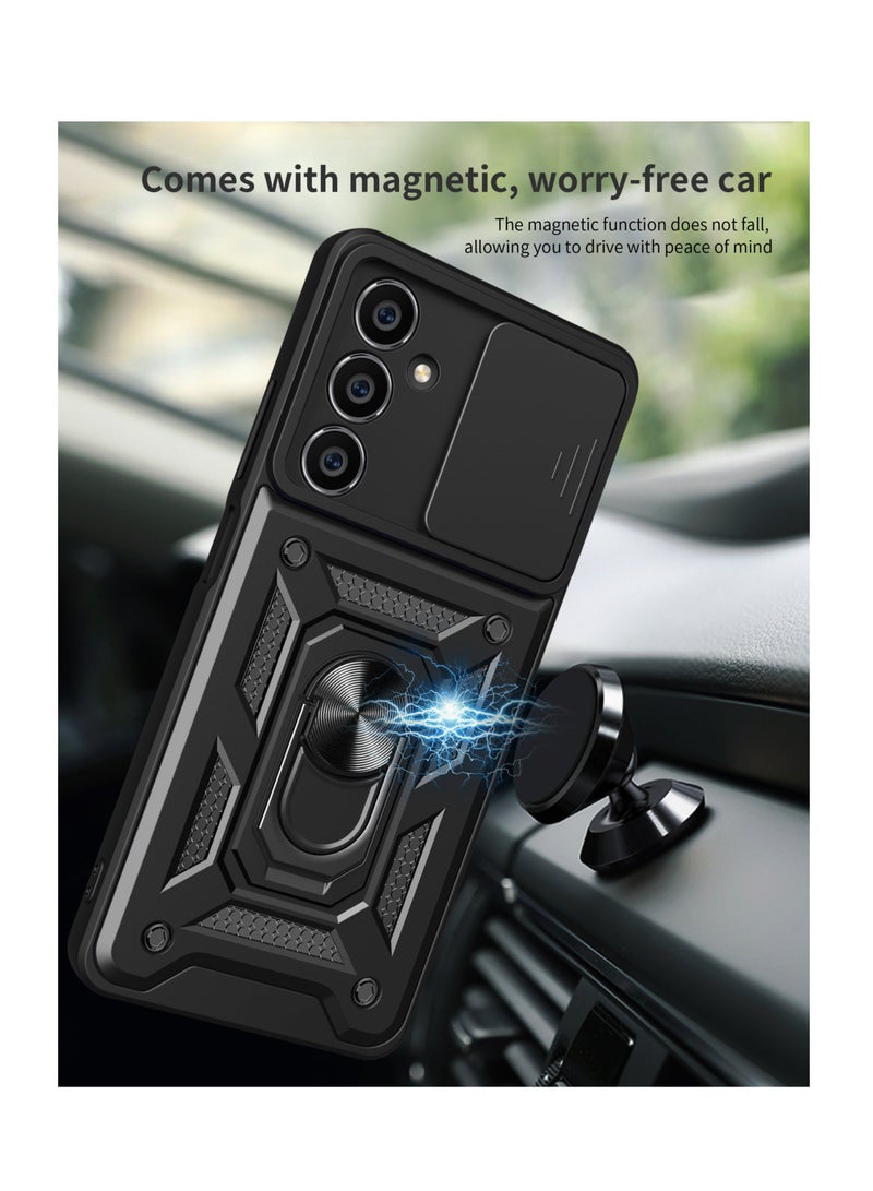 Phone Cover for Samsung Galaxy A05s with Slide Camera Cover Military Grade Drop Protective Phone Case with Magnetic Car Mount Holder - Image 3