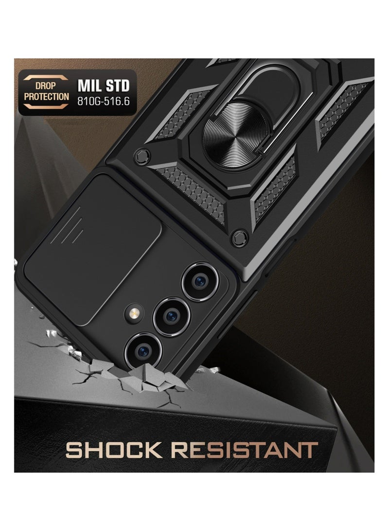Phone Cover for Samsung Galaxy A05s with Slide Camera Cover Military Grade Drop Protective Phone Case with Magnetic Car Mount Holder - Image 4